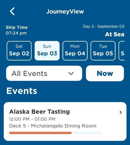princess cruise beer tasting