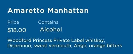what cocktails are included with princess plus package