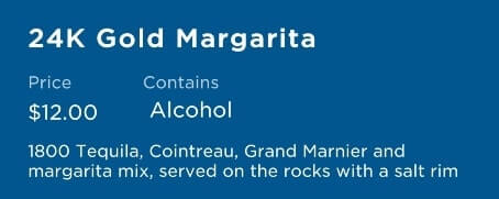 princess cruise margarita ingredients
