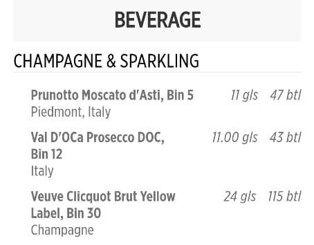 vines wine bar menu princess