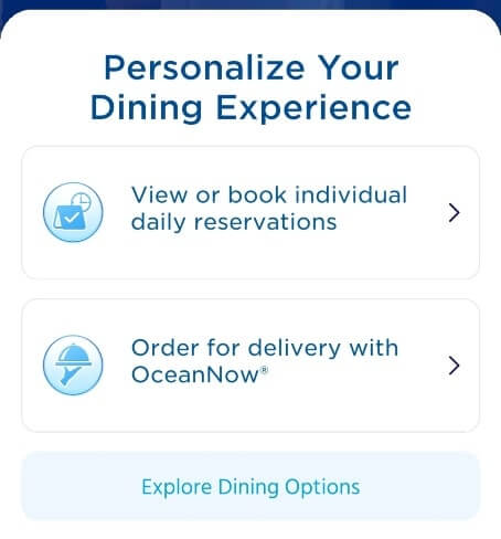 how to see dining room wine menu on princess