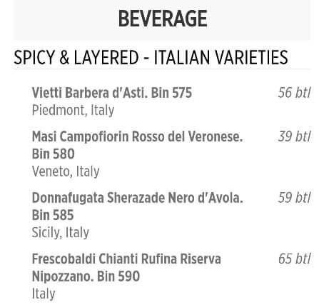 princess cruise wine list. dining room wine menu mdr dinner