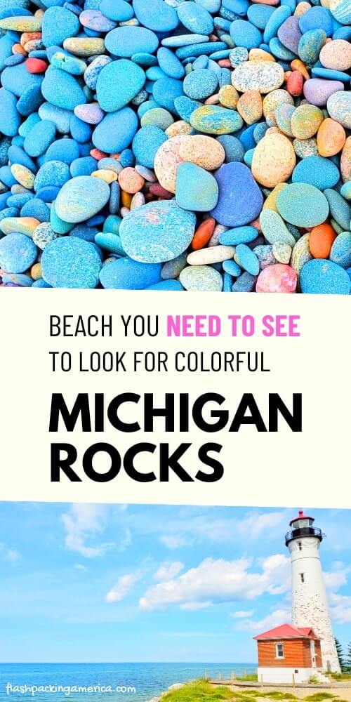 michigan rocks. blue stones. crisp point lighthouse beach. lake superior