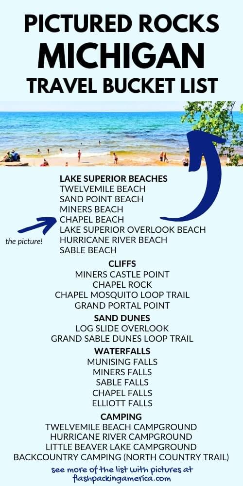 things to do in pictured rocks michigan. lake superior beaches: chapel beach