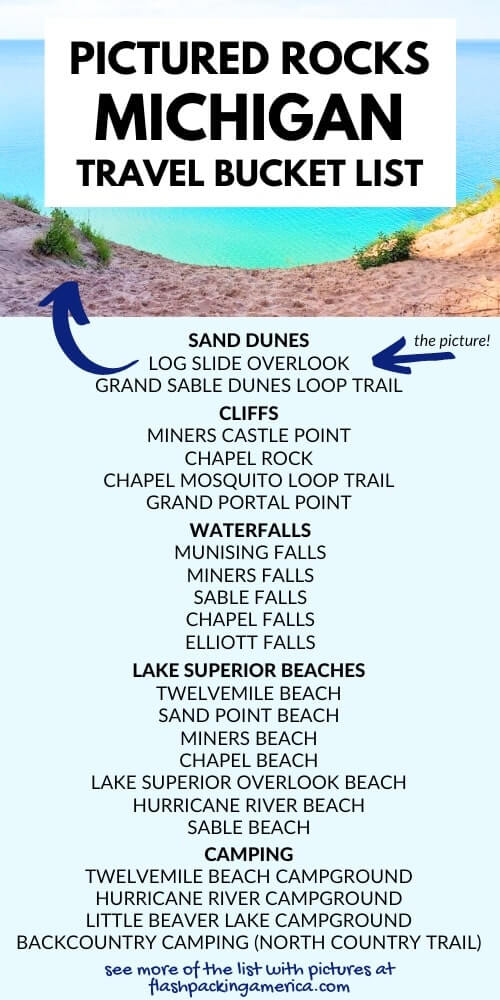 things to do in pictured rocks michigan. sand dunes: log slide overlook