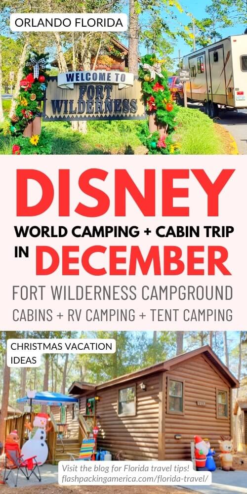 disney world cabin trip in december. fort wilderness cabins. disney world christmas holiday