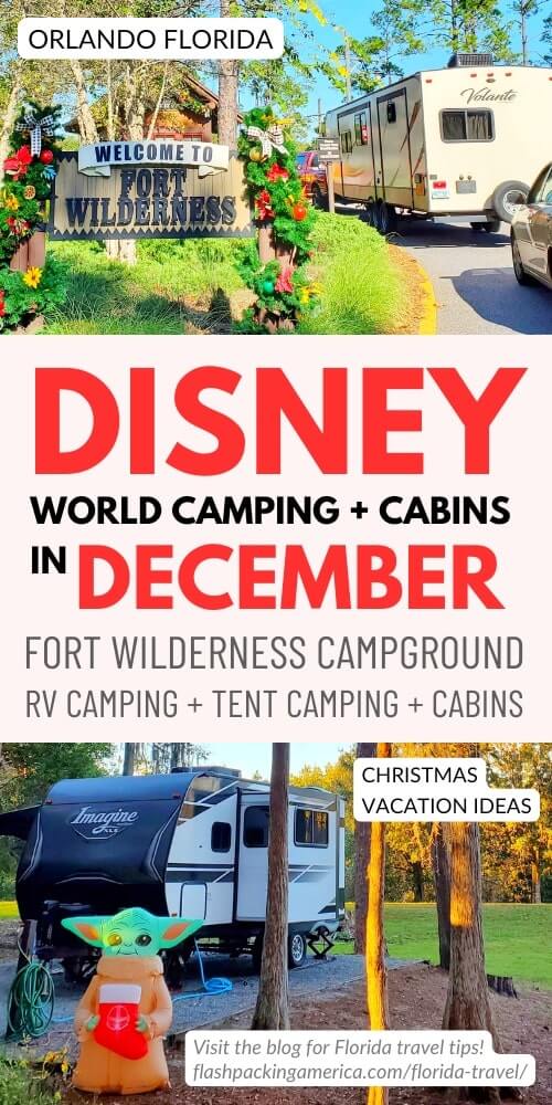 disney world rv camping in december. fort wilderness campground. disney world christmas holiday