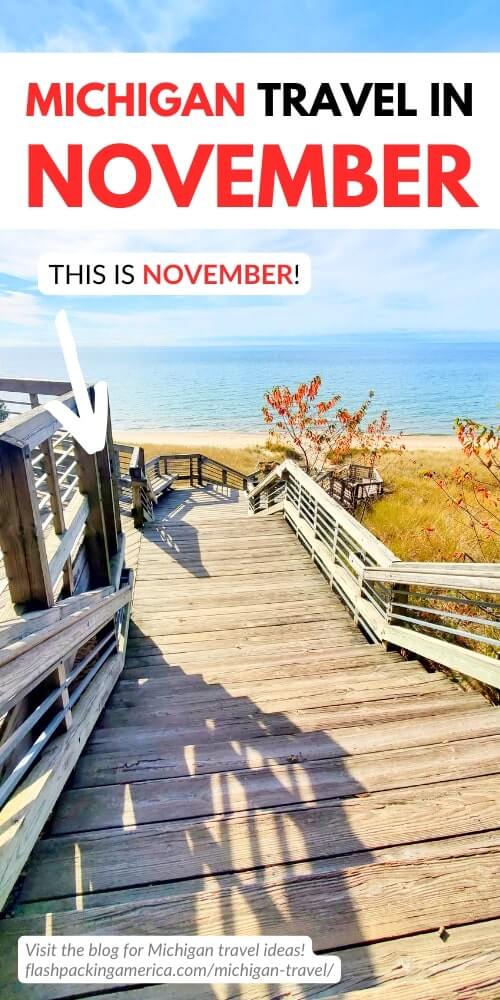 lake michigan camping in november. michigan camping in the fall. open campgrounds