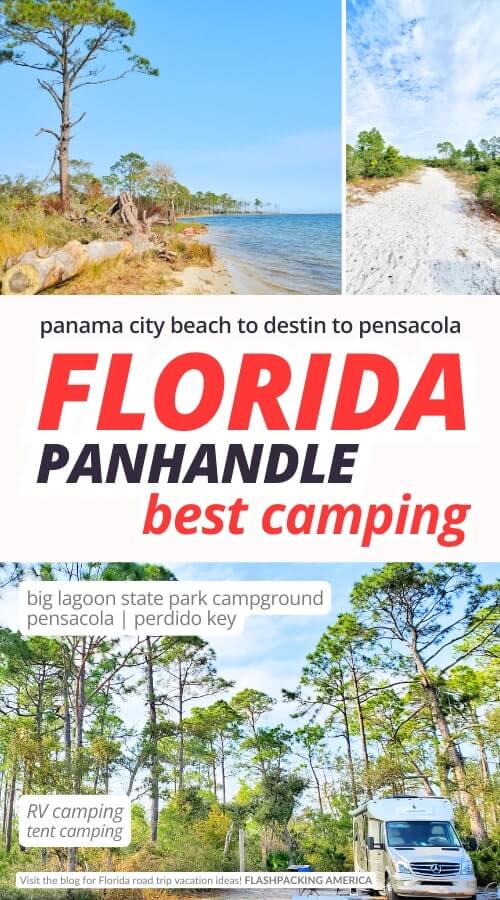 big lagoon state park campground. pensacola camping. perdido key camping. best florida panhandle campgrounds
