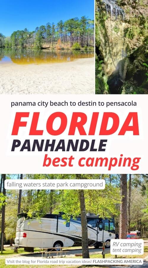 falling waters state park campground. best florida panhandle campgrounds