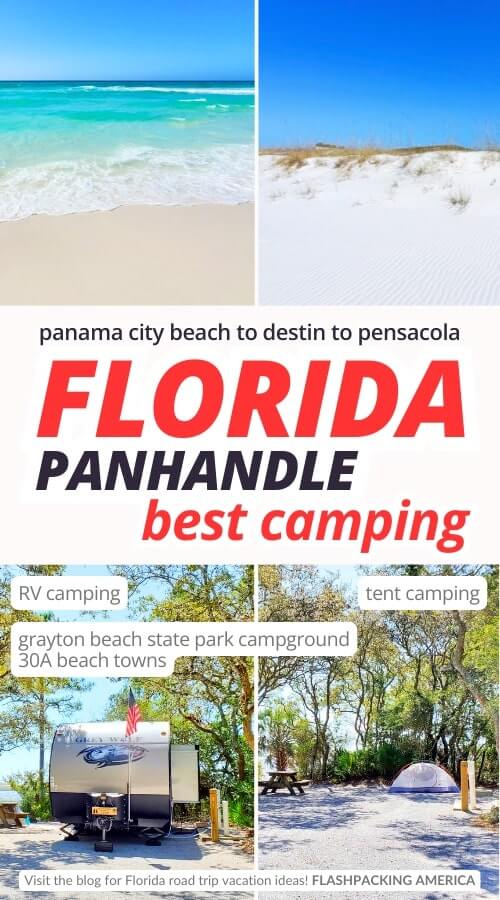 grayton beach state park campground. 30a beach towns camping. best florida panhandle campgrounds
