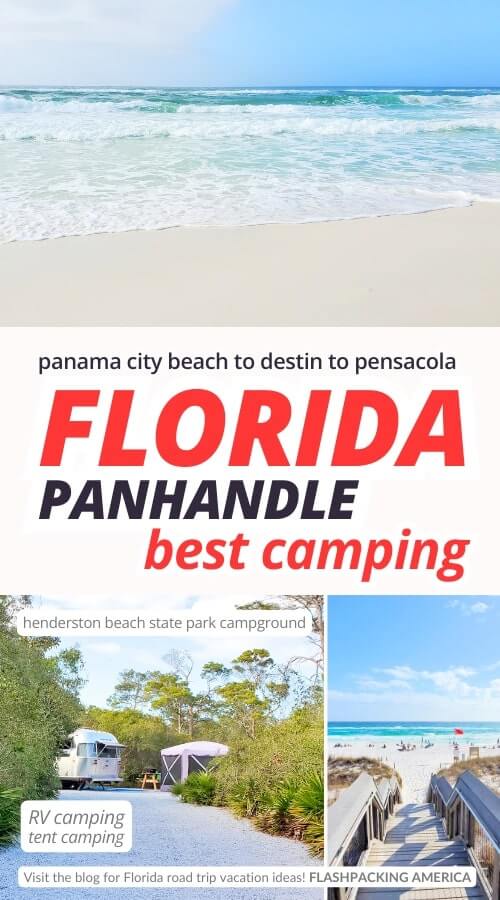 henderson beach state park campground. destin camping. best florida panhandle campgrounds