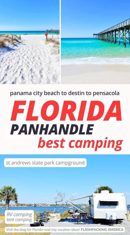 st andrews state park campground. panama city beach camping. best florida panhandle campgrounds
