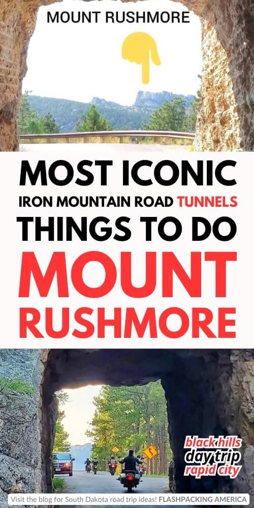 best mount rushmore tunnels on iron mountain road