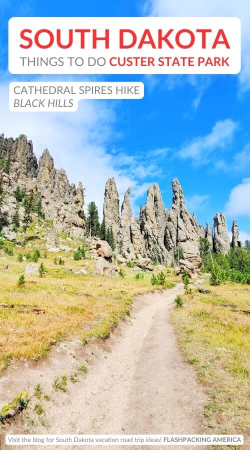 custer state park things to do. cathedral spires trail
