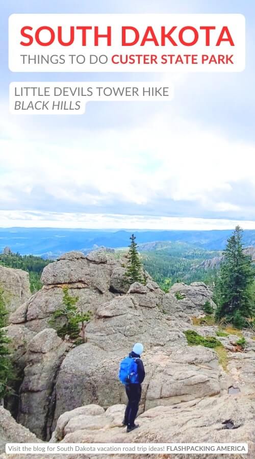 custer state park things to do. little devils tower trail