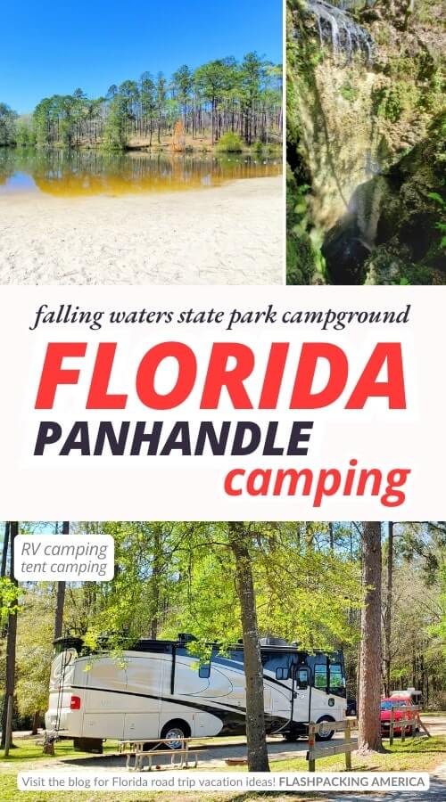 falling waters state park campground. florida panhandle camping