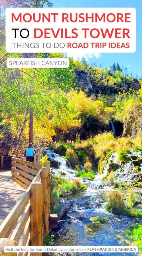 mount rushmore to devils tower things to do: spearfish canyon