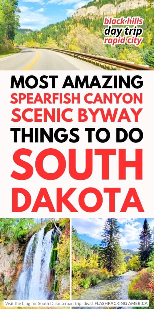 spearfish canyon scenic byway things to do. south dakota