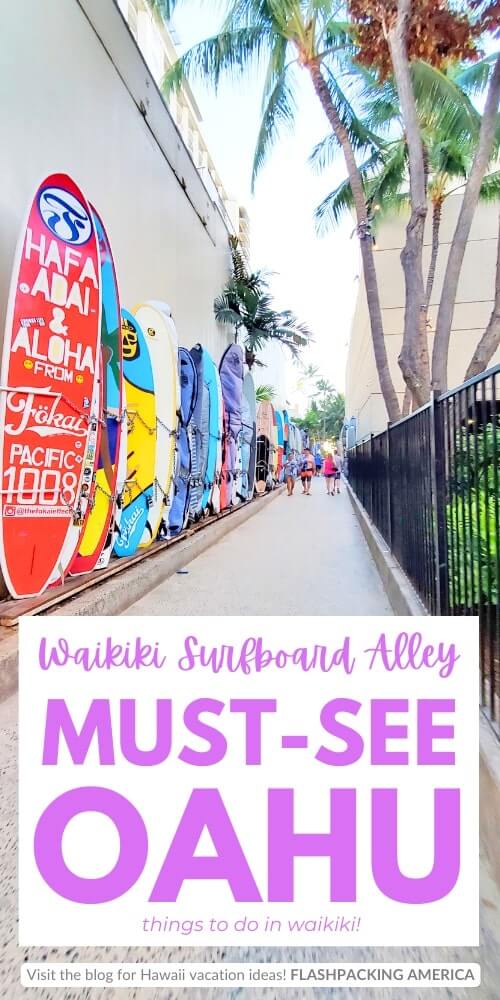 waikiki surfboard alley. oahu things to do