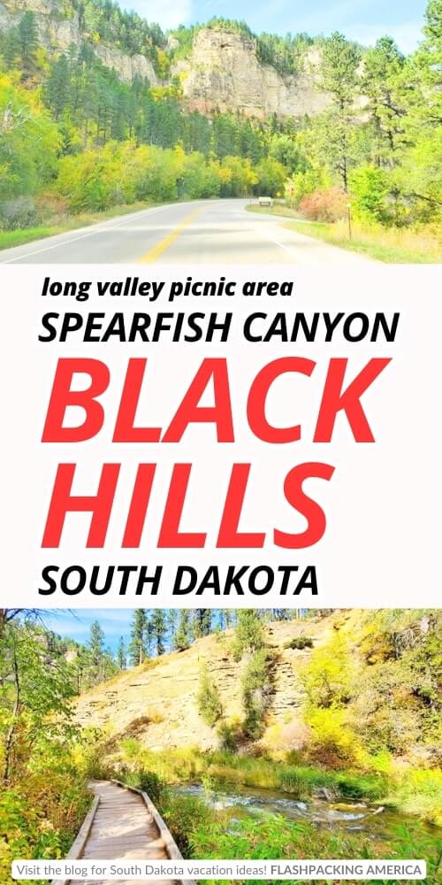 long valley picnic area, black hills south dakota, spearfish canyon. 