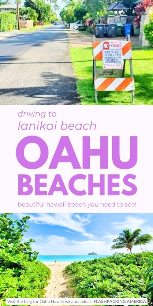 lanikai beach parking. oahu driving tips