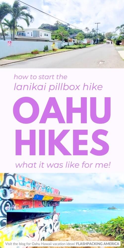 how to start lanikai pillbox hike trailhead. oahu hikes