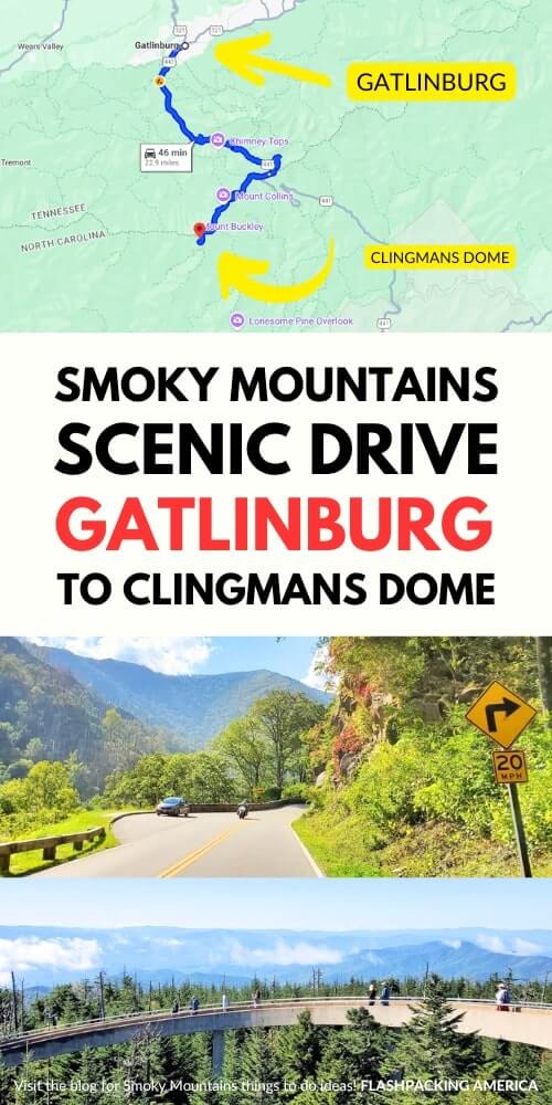 gatlinburg to clingmans dome drive